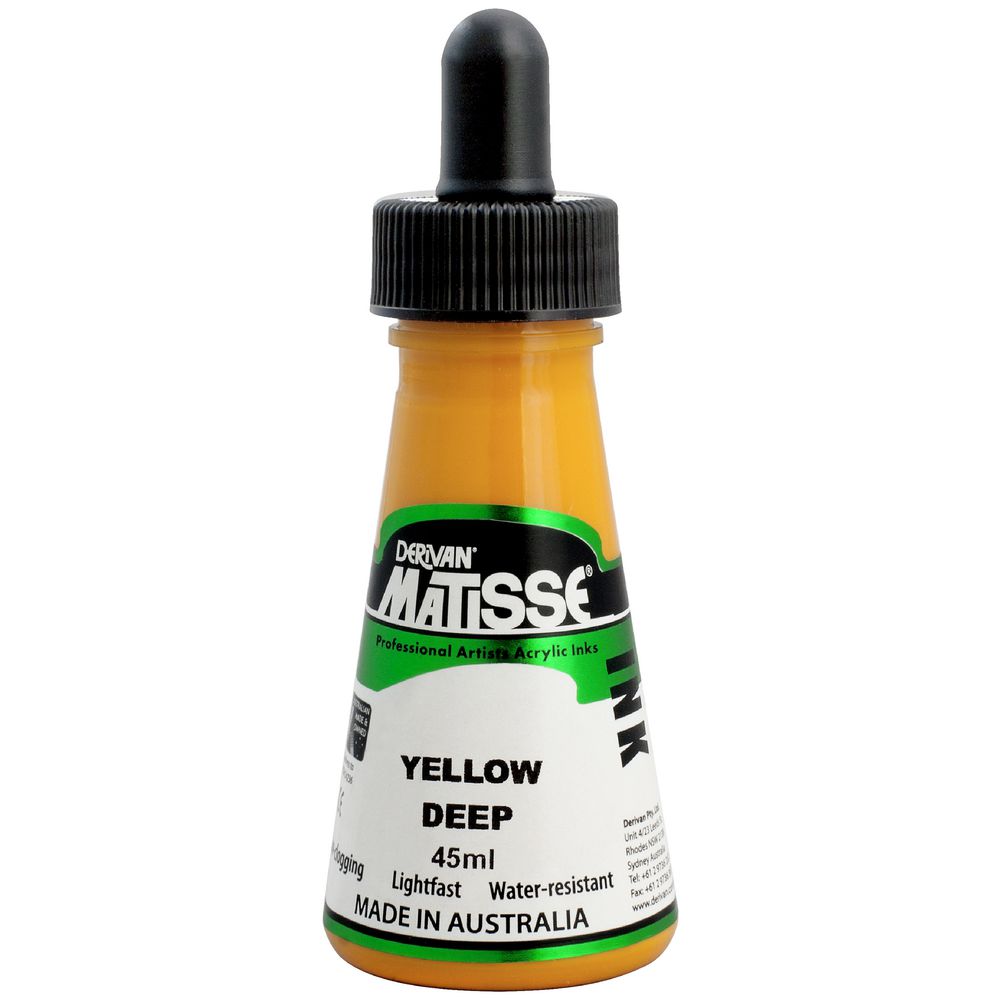 Derivan Matisse Ink 45mL Yellow Deep