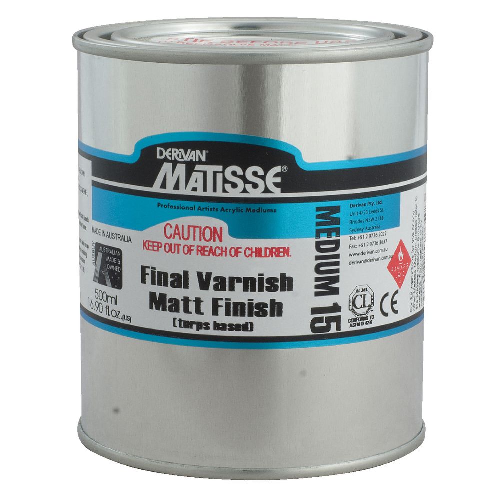 Derivan Matisse MM15 Matte Varnish 500mL