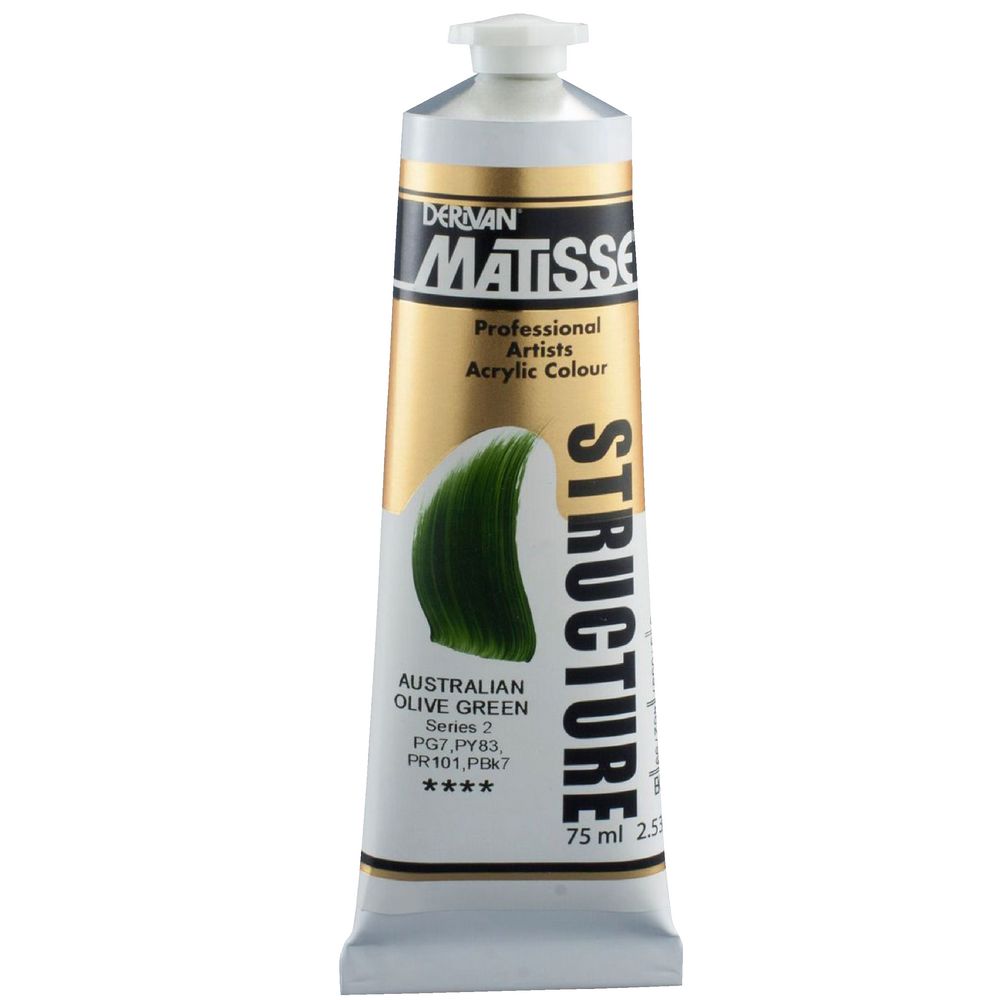 Derivan Structure Paint 75mL Australian Olive Green S2