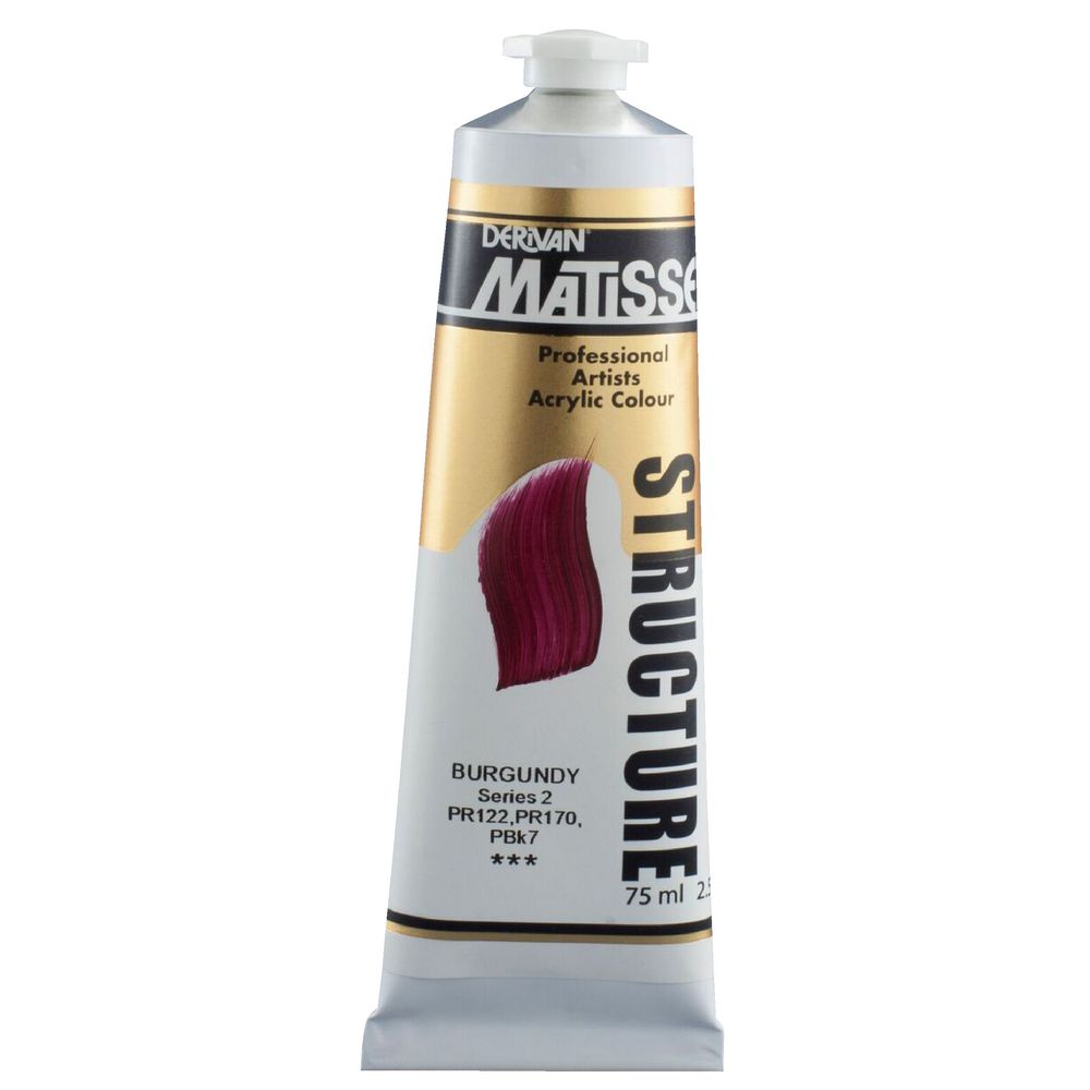 Derivan Structure Paint 75mL Burgundy S2