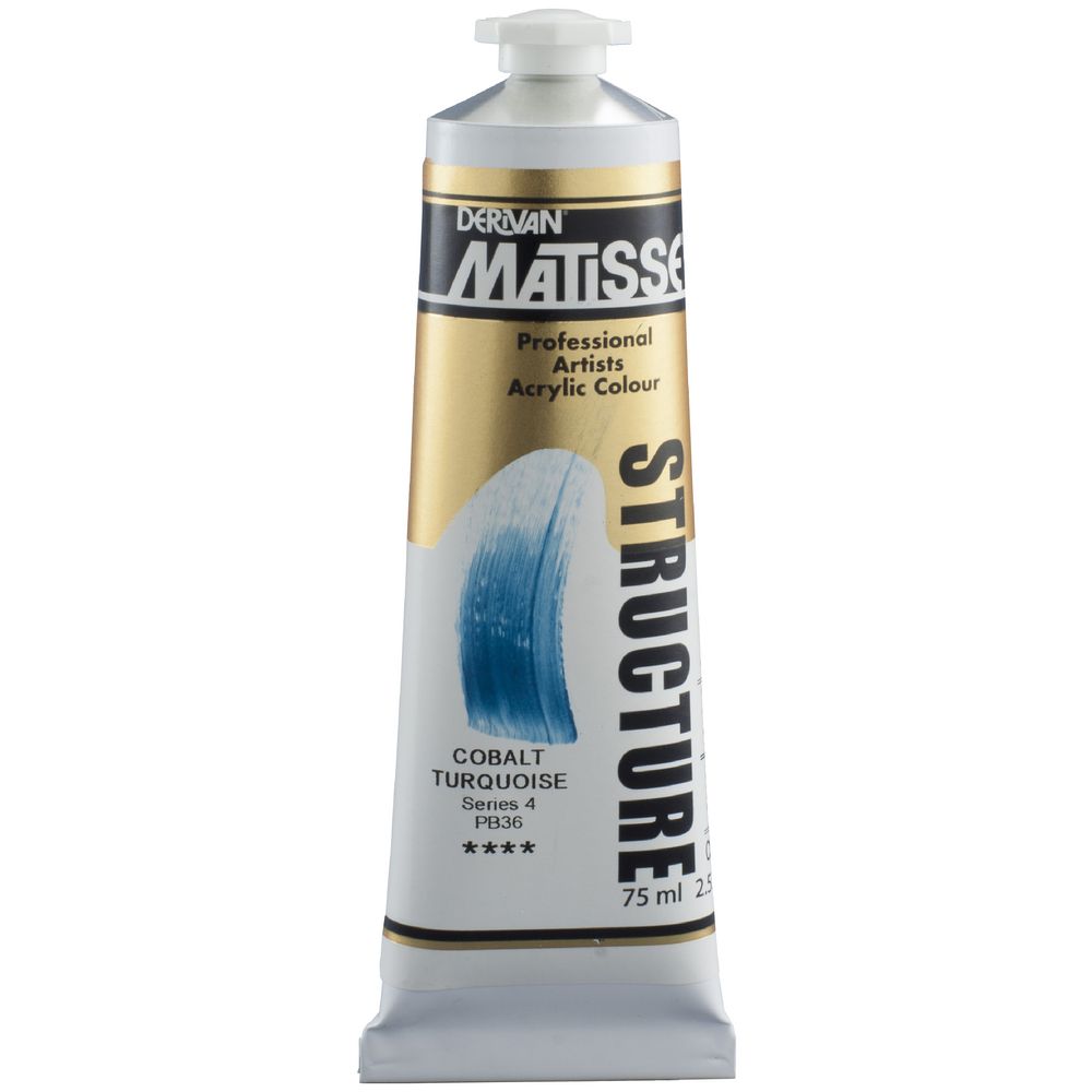 Derivan Structure Paint 75mL Cobalt Turquoise S4