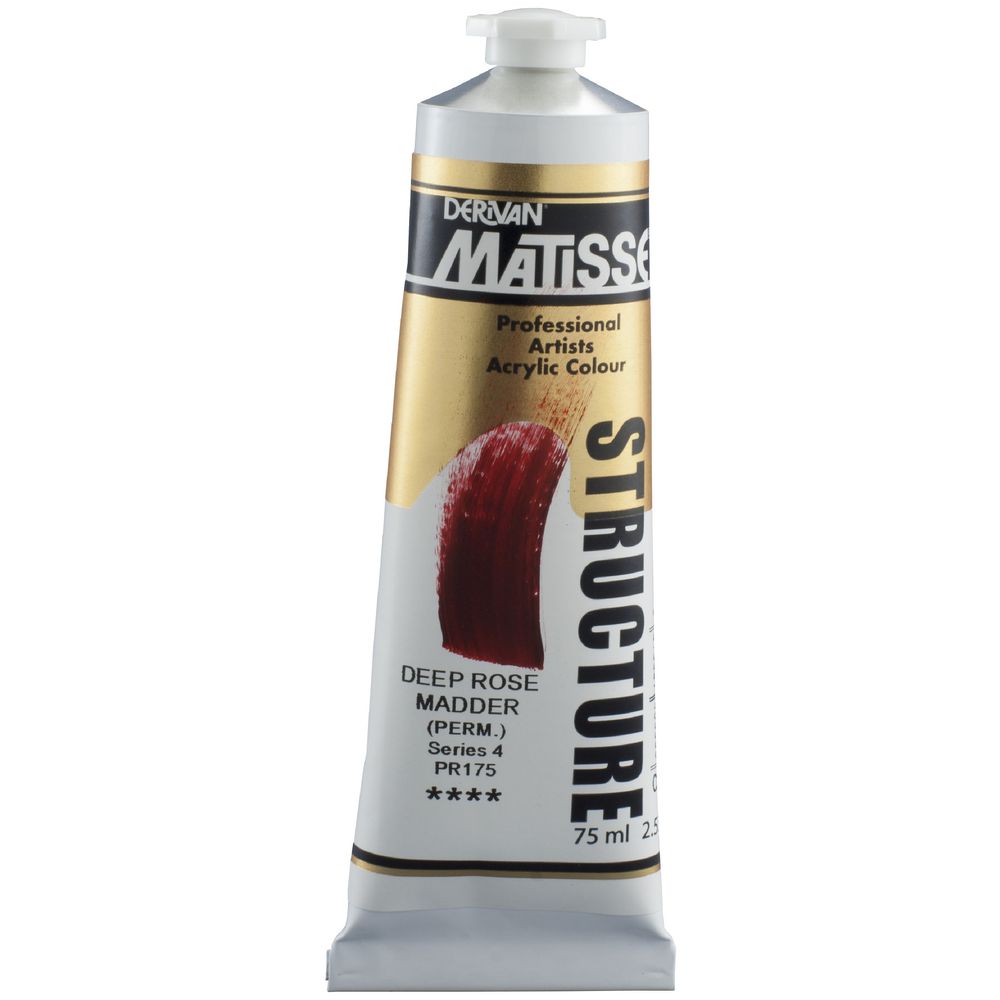 Derivan Structure Paint 75mL Deep Rose Madder S4