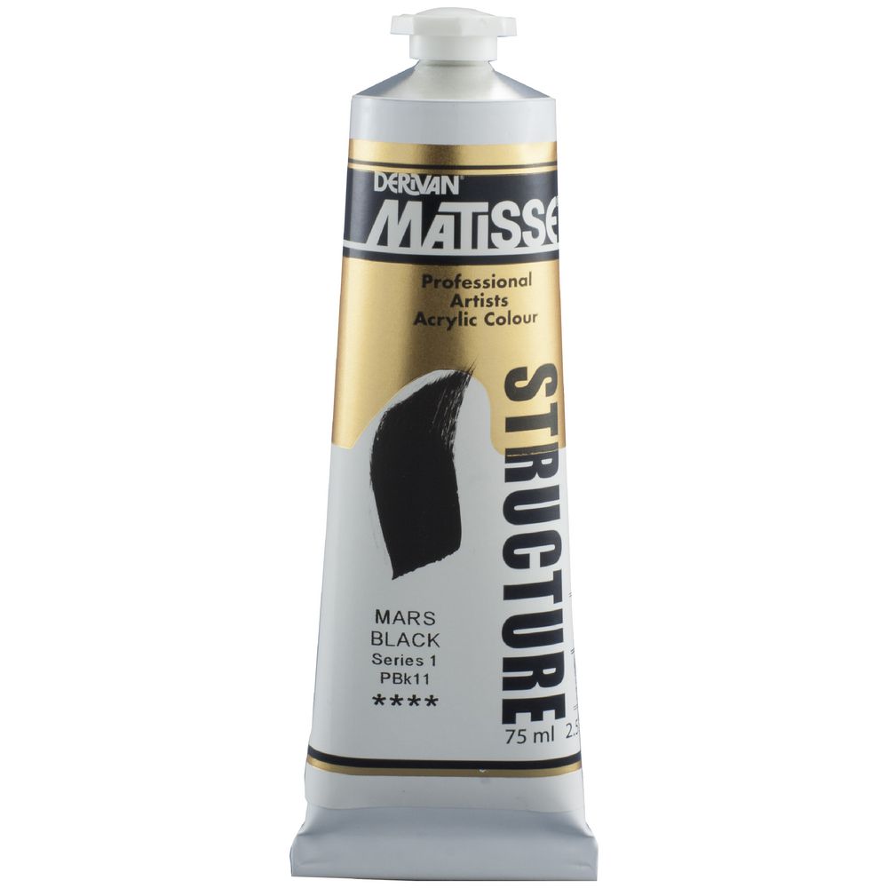 Derivan Structure Paint 75mL Mars Black S1