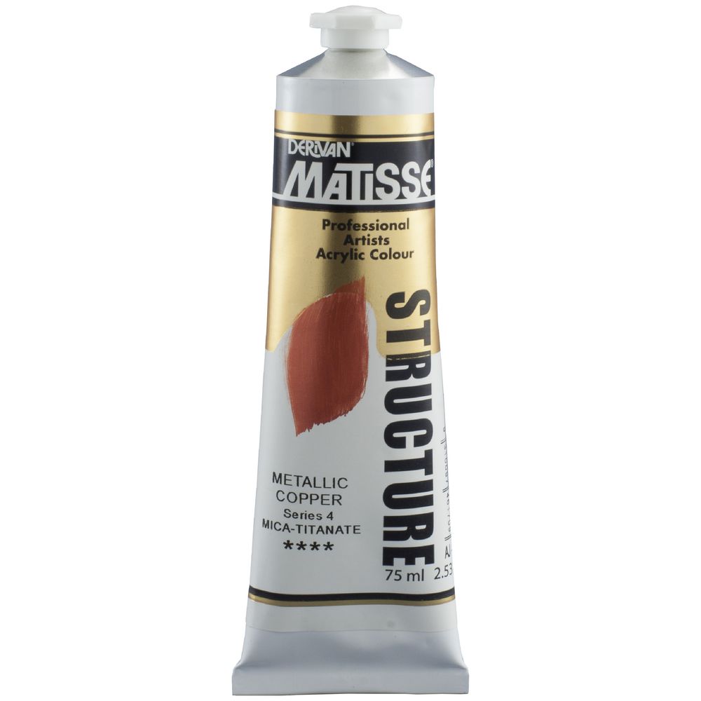 Derivan Structure Paint 75mL Metallic Copper S4