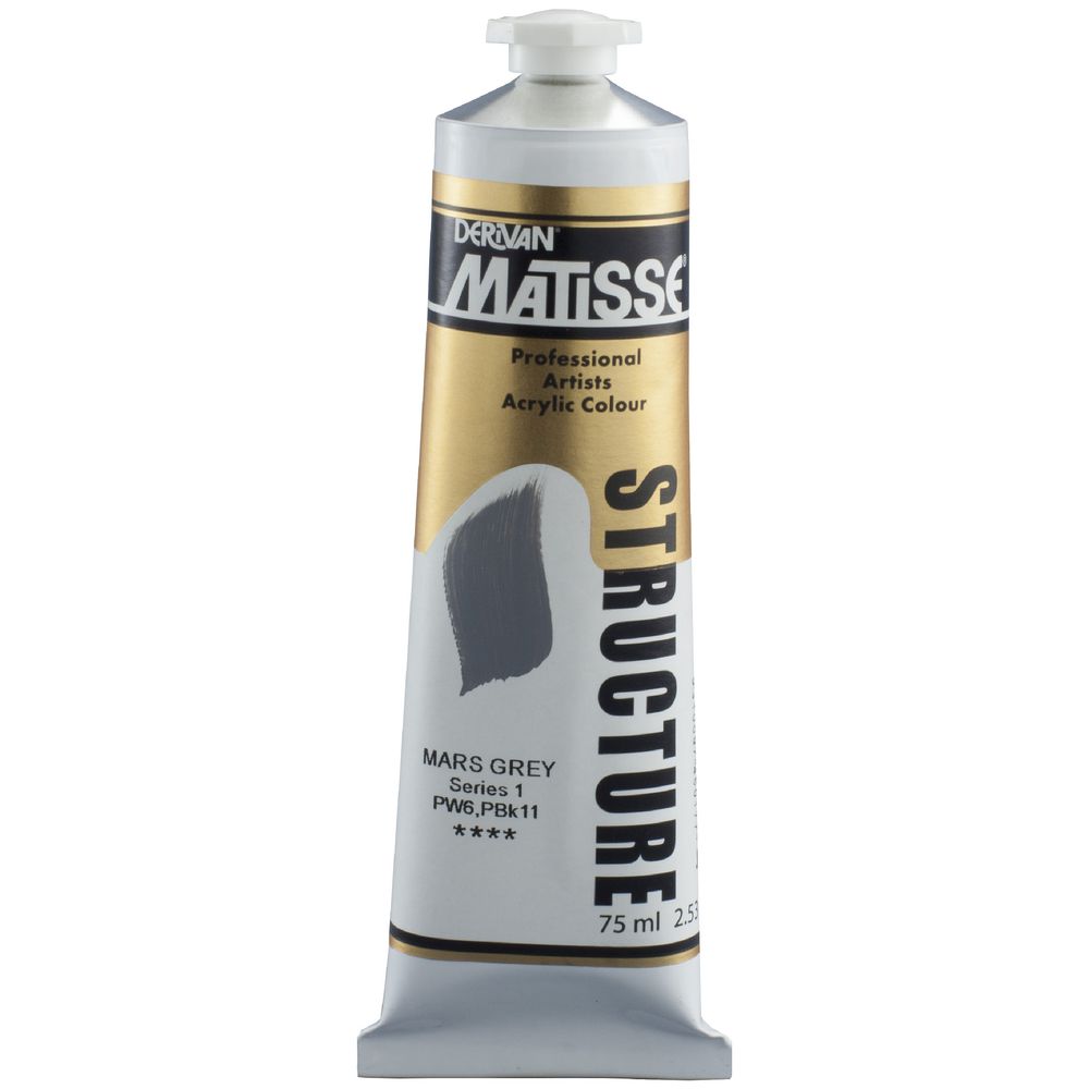 Derivan Structure Paint 75mL Mars Grey S1