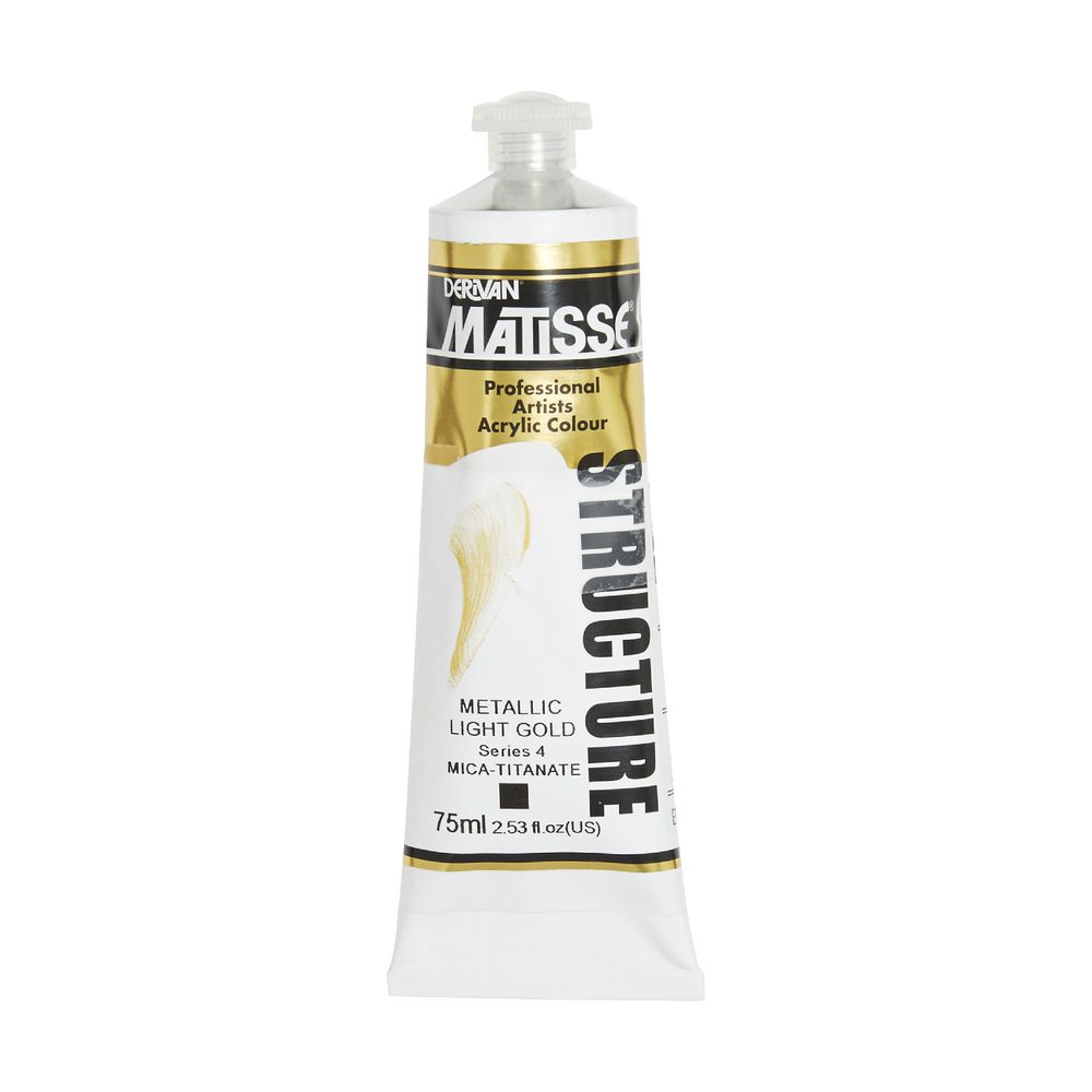 Derivan Structure Paint 75mL Light Gold S4