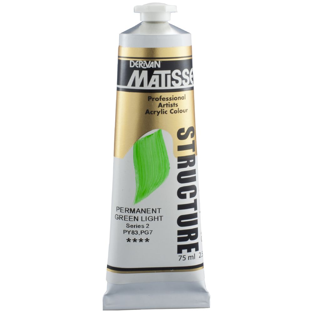Derivan Structure Paint 75mL Permanent Green Light S2
