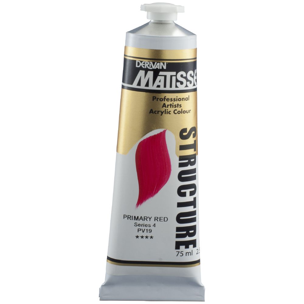Derivan Structure Paint 75mL Primary Red S4