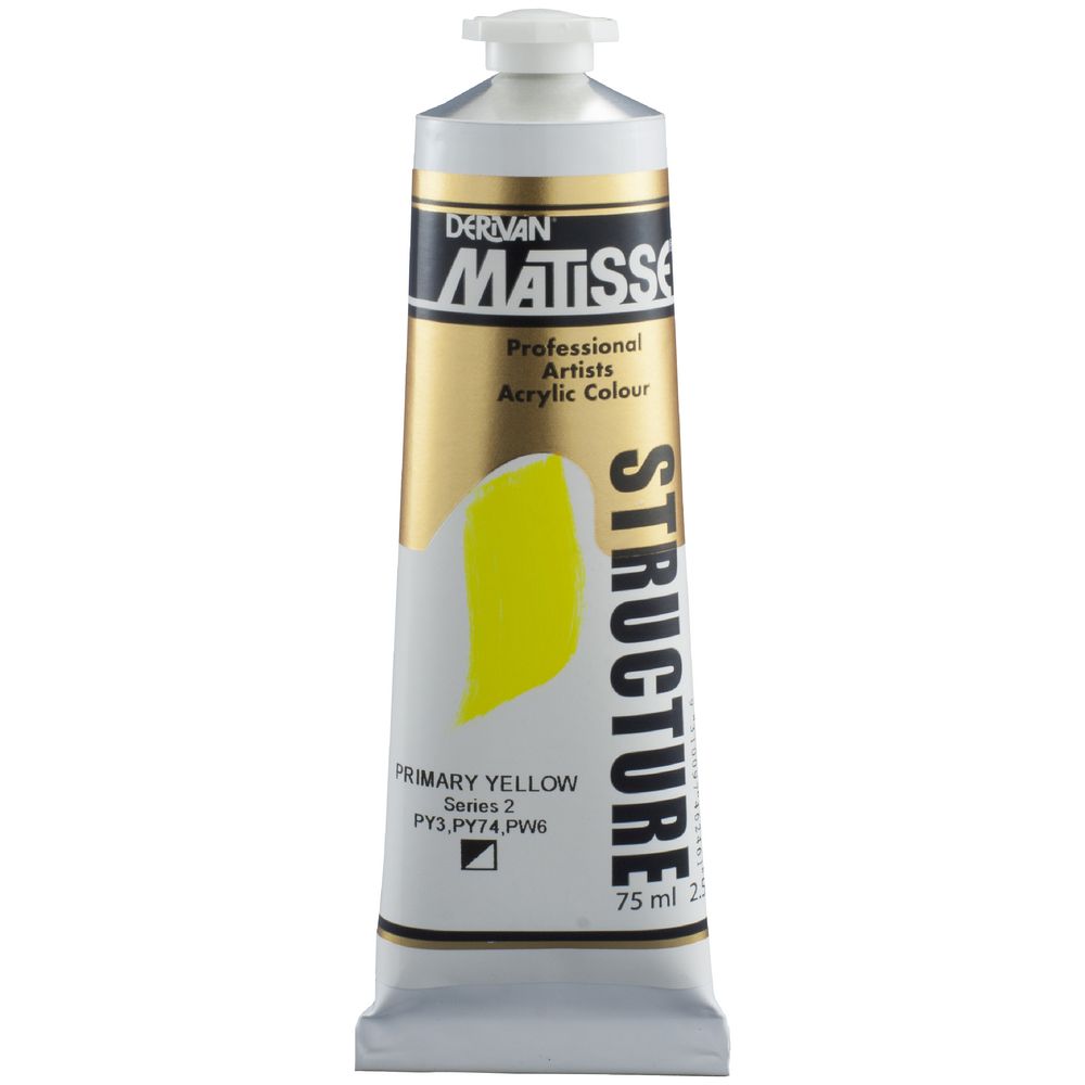 Derivan Structure Paint 75mL Primary Yellow