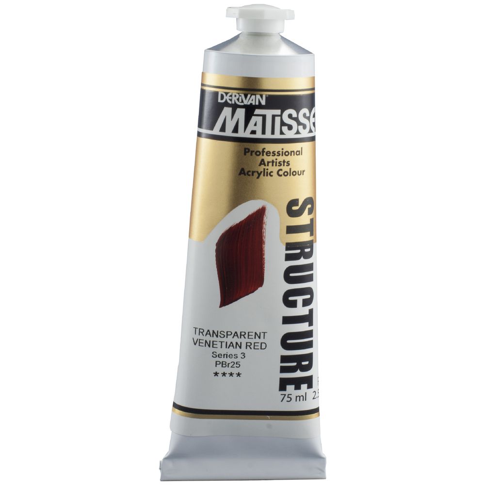 Derivan Structure Paint 75mL Transparent Venetian Red S3