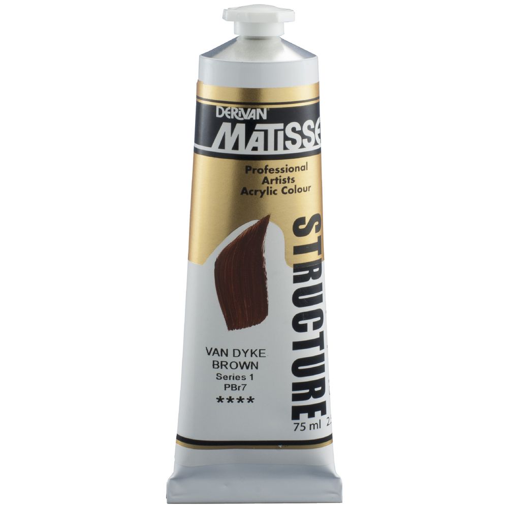 Derivan Structure Paint 75mL Van Dyke Brown S1