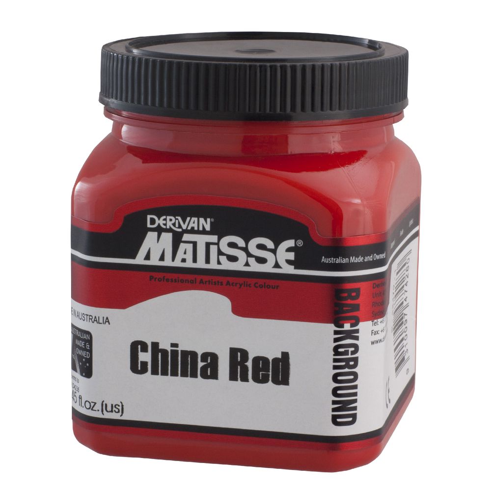 Derivan Background Paint 250mL China Red