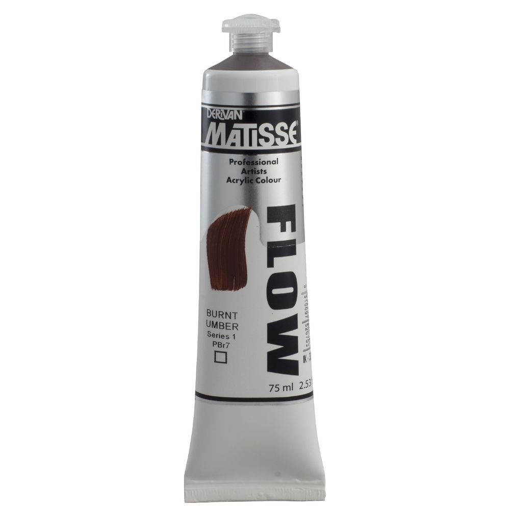 Derivan Flow Paint 75mL Burnt Umber S1