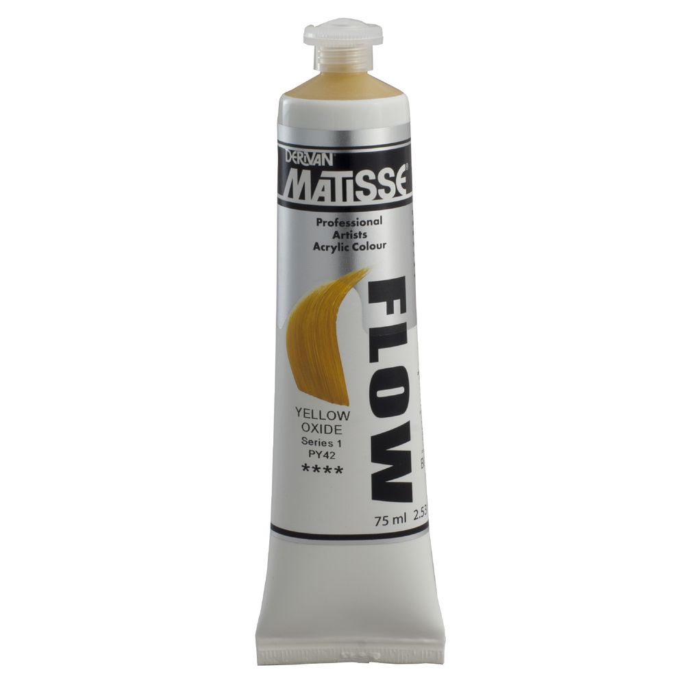 Derivan Flow Paint 75mL Yellow Oxide S1