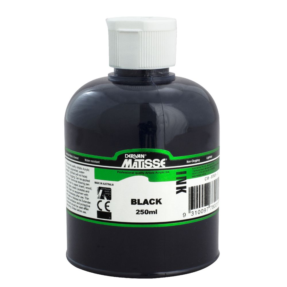 Derivan Matisse Ink 250mL Black