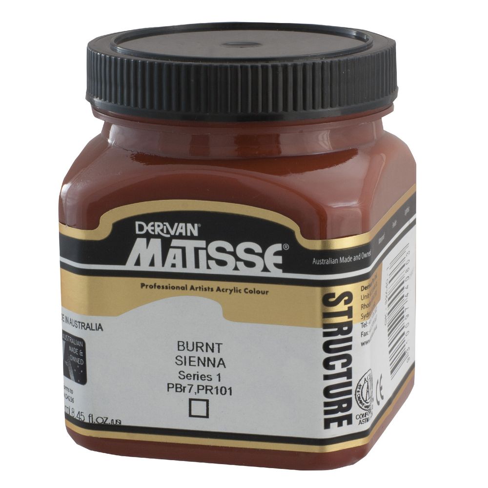 Derivan Structure Paint 250mL Burnt Sienna