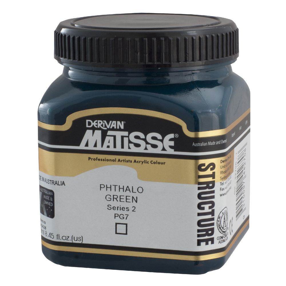 Derivan Structure Paint 250mL Phthalo Green