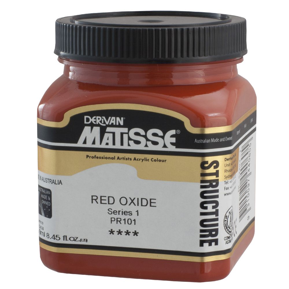 Derivan Structure Paint 250mL Red Oxide