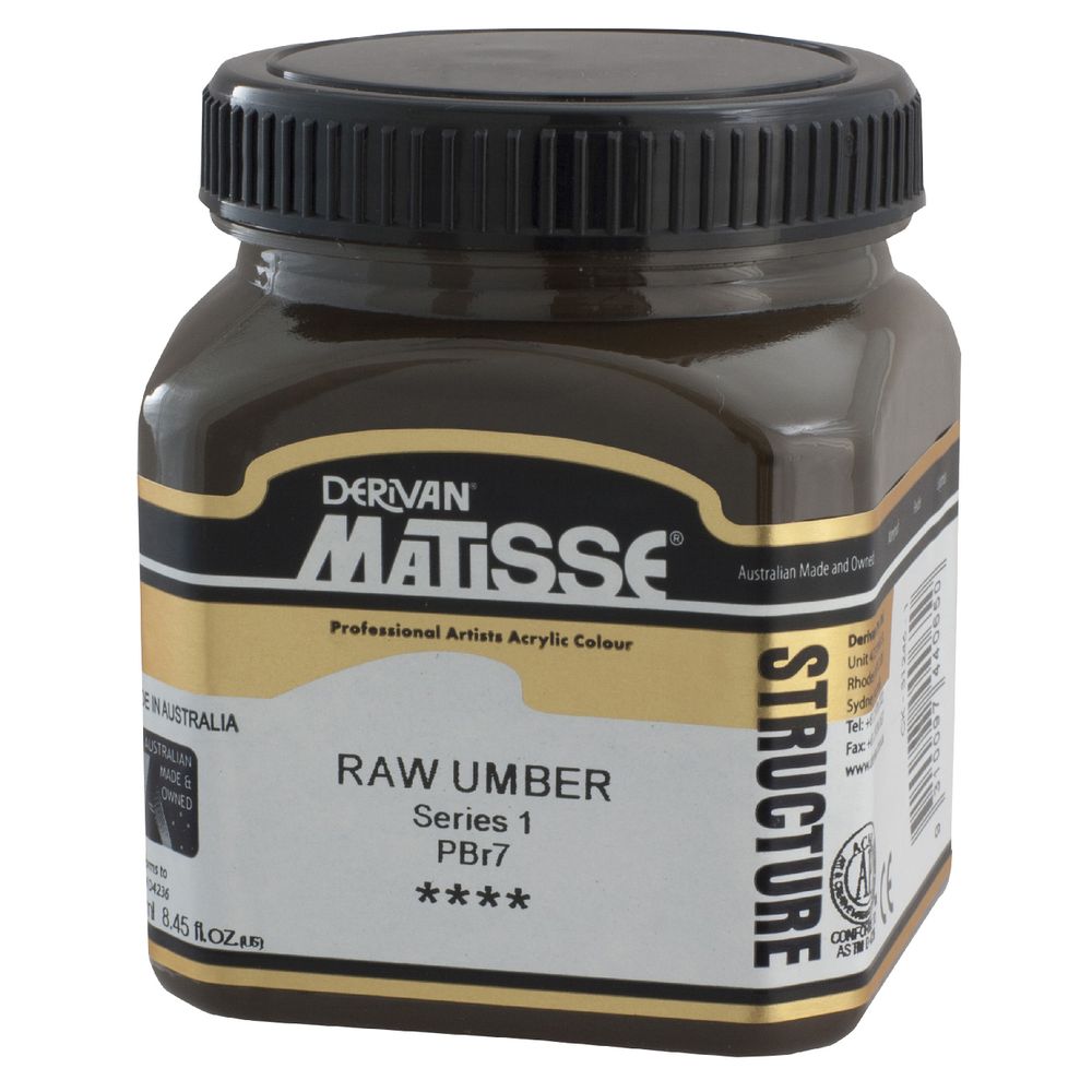 Derivan Structure Paint 250mL Raw Umber