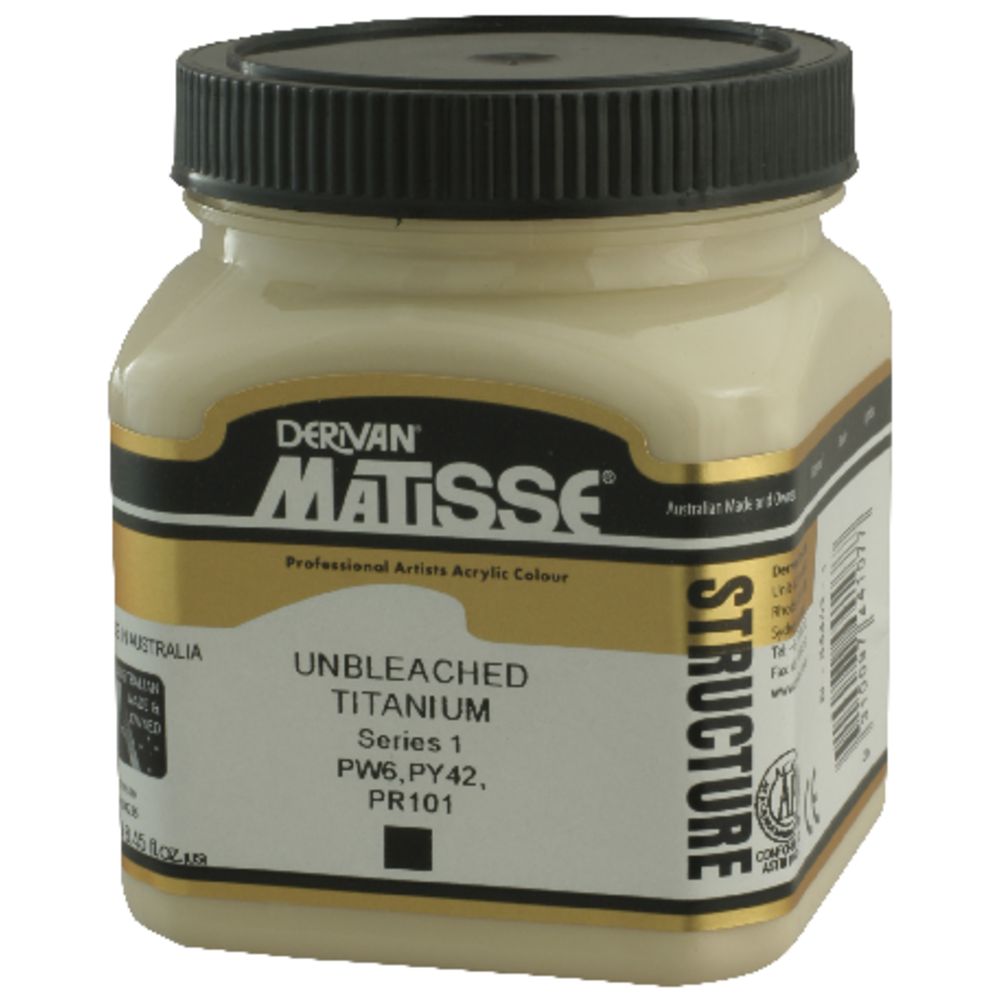 Derivan Structure Paint 250mL Unbleached Titanium