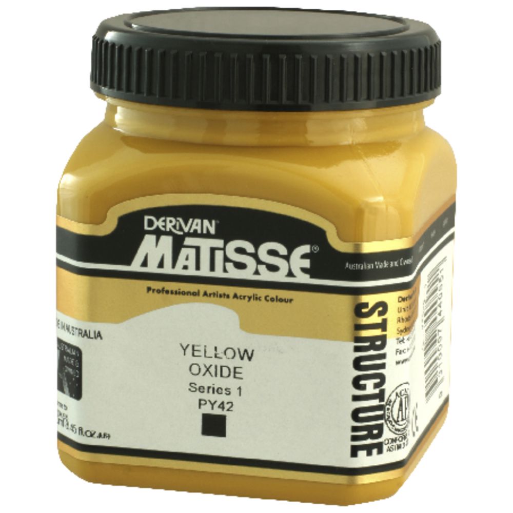Derivan Structure Paint 250mL Yellow Oxide