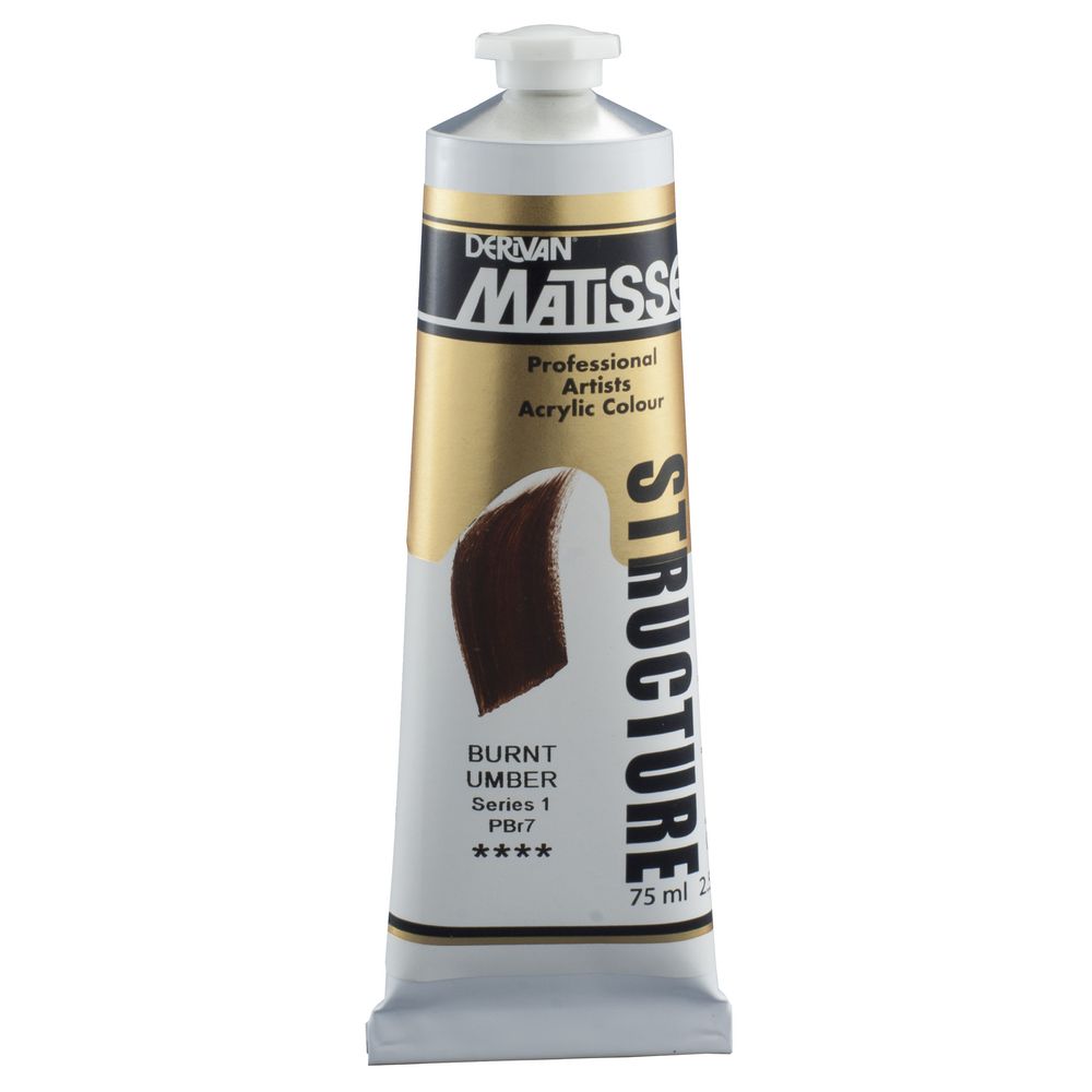 Derivan Structure Paint 75mL Burnt Umber S1