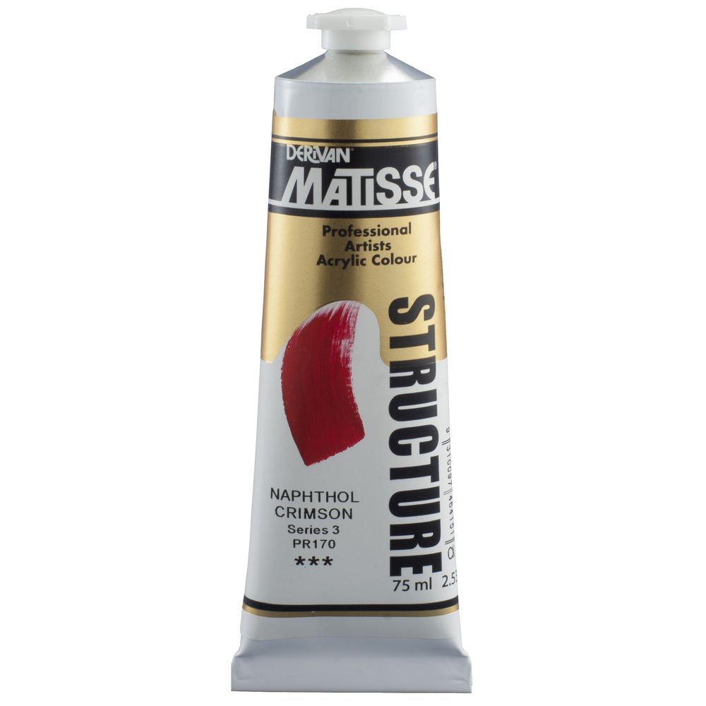 Derivan Structure Paint 75mL Napthol Crimson S3