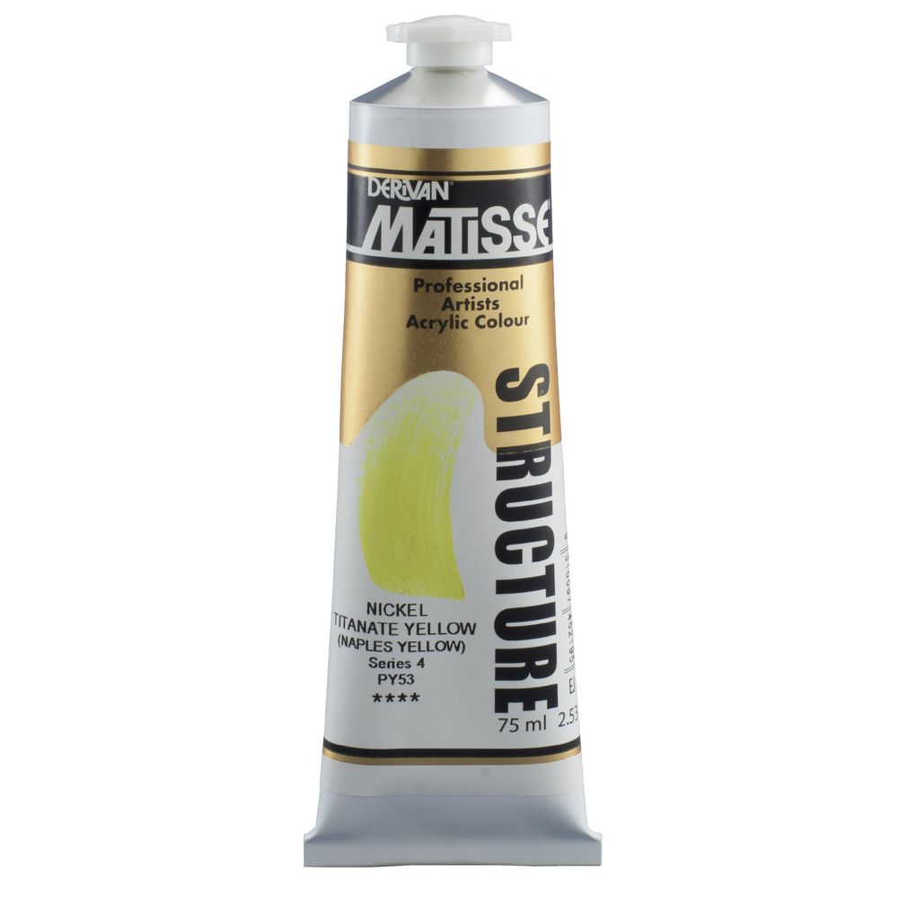 Derivan Structure Paint 75mL Nickel Titanate Yellow