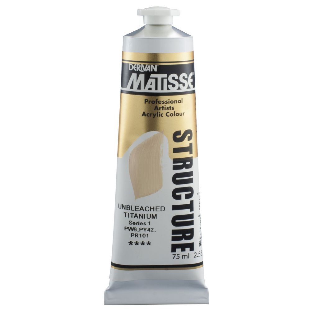 Derivan Structure Paint 75mL Unbleached Titanium