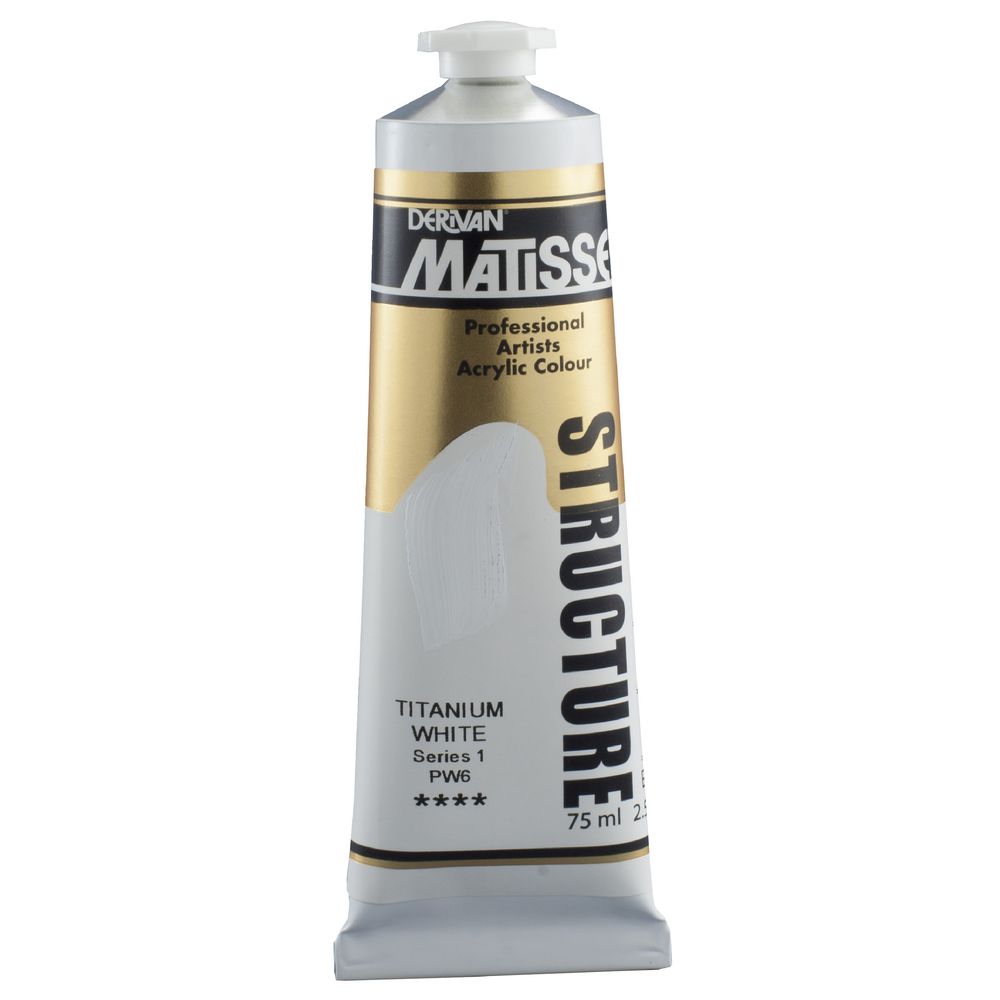 Derivan Structure Paint 75mL Titanium White