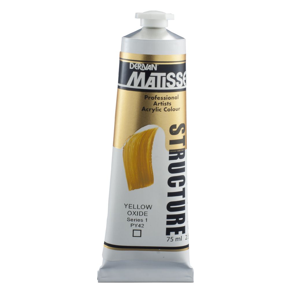 Derivan Structure Paint 75mL Yellow Oxide S1