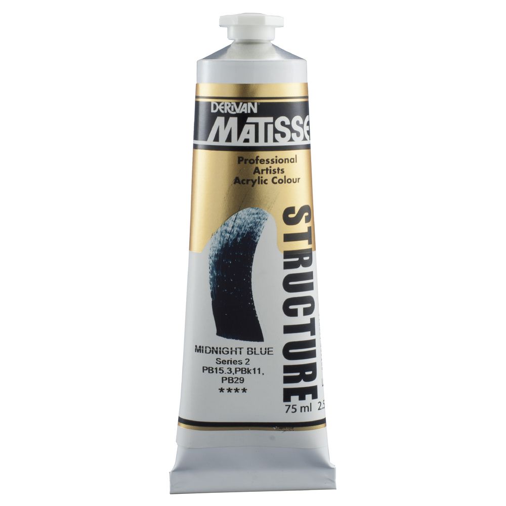 Derivan Structure Paint 75mL Midnight Blue S2
