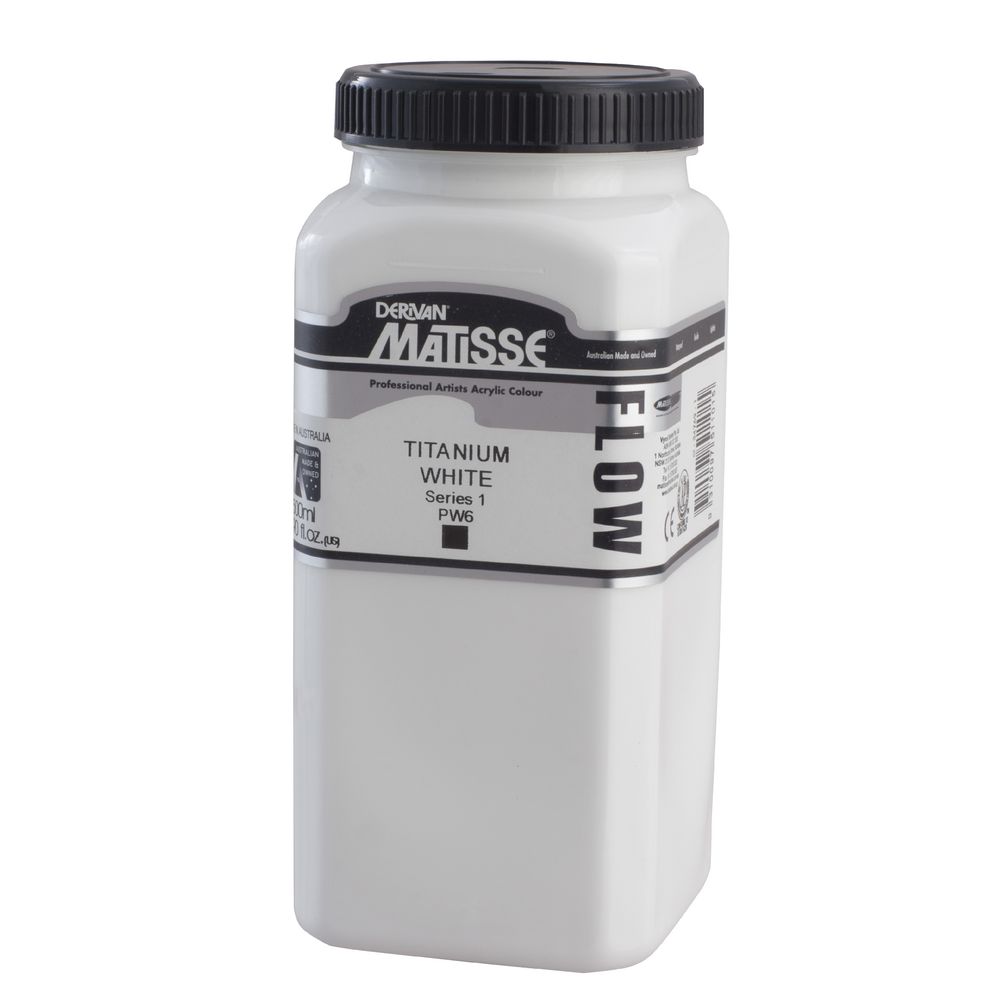 Derivan Flow Paint 500mL Titanium White