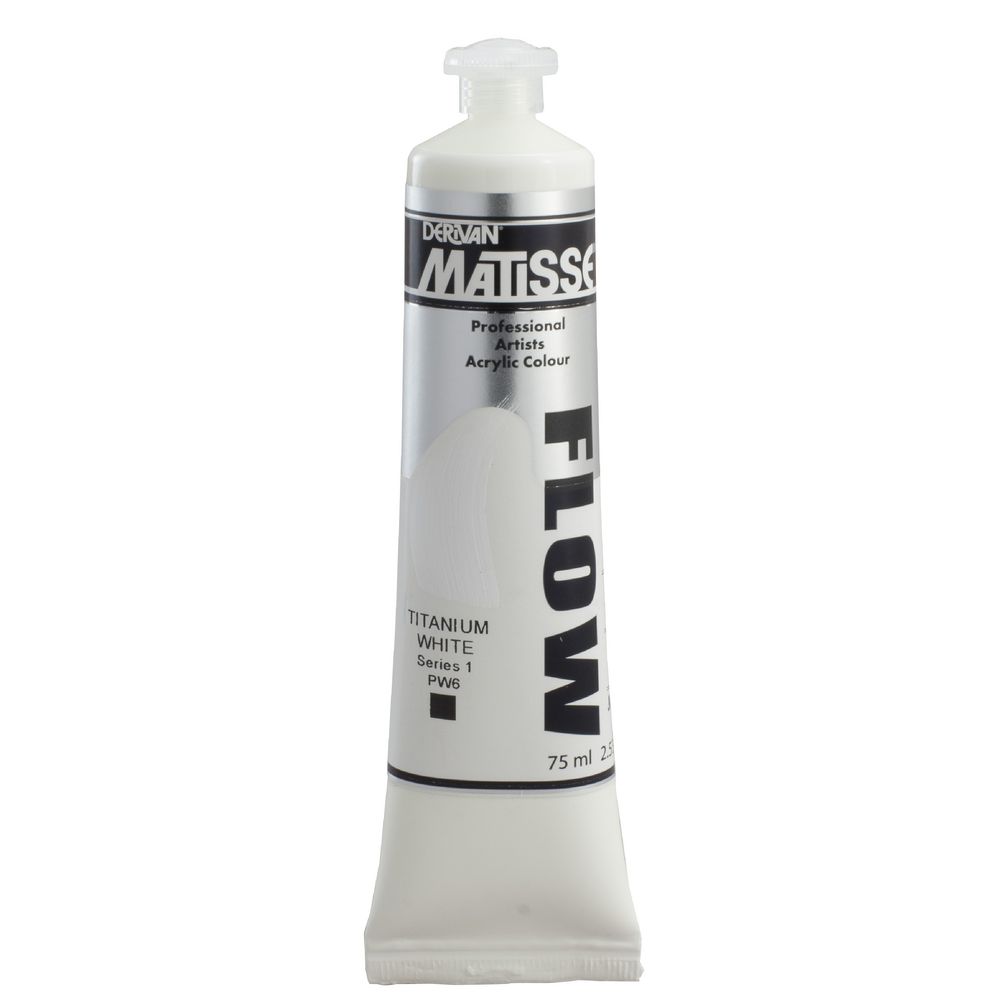 Derivan Flow Paint 75mL Titanium White