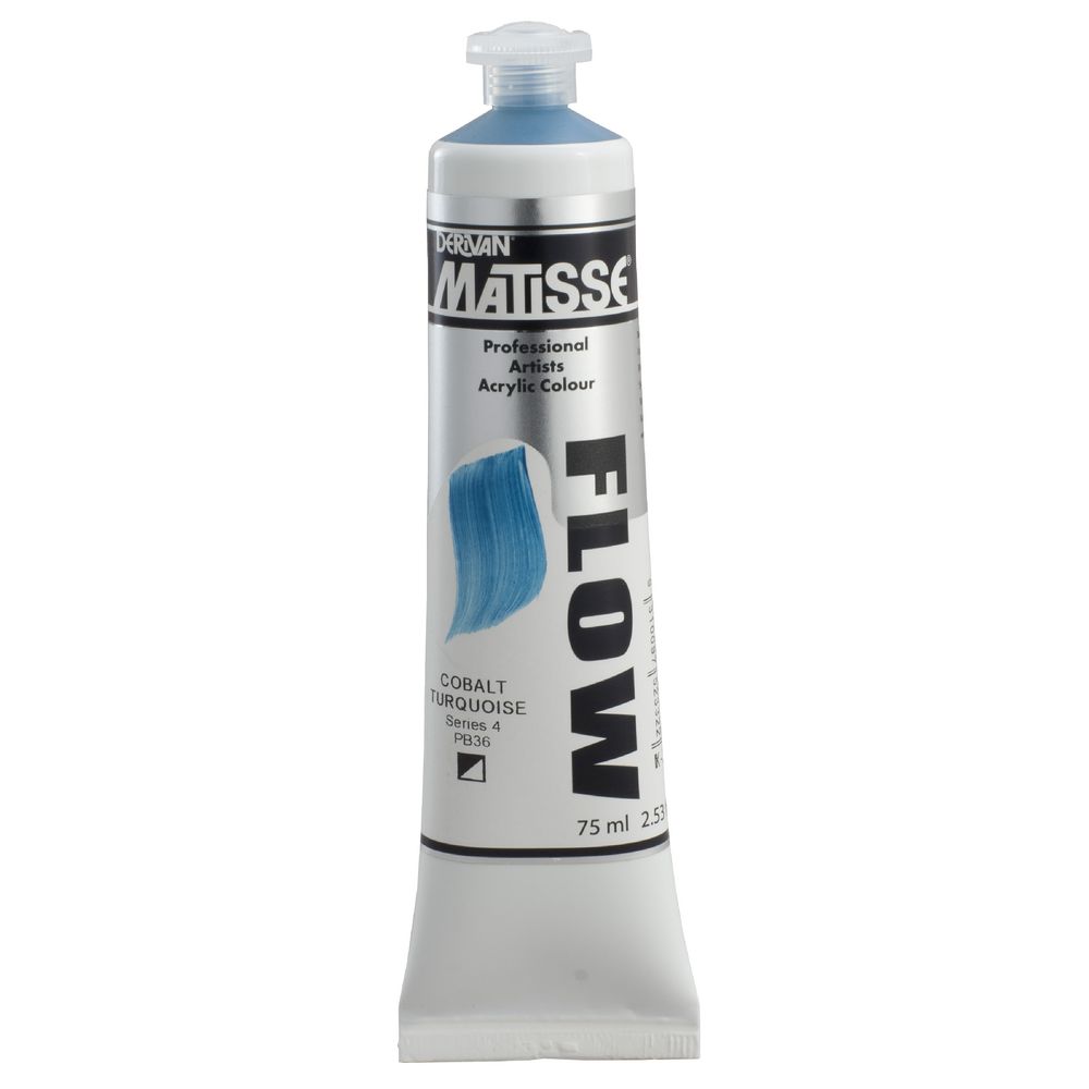 Derivan Flow Paint 75mL Cobalt Turquoise S4