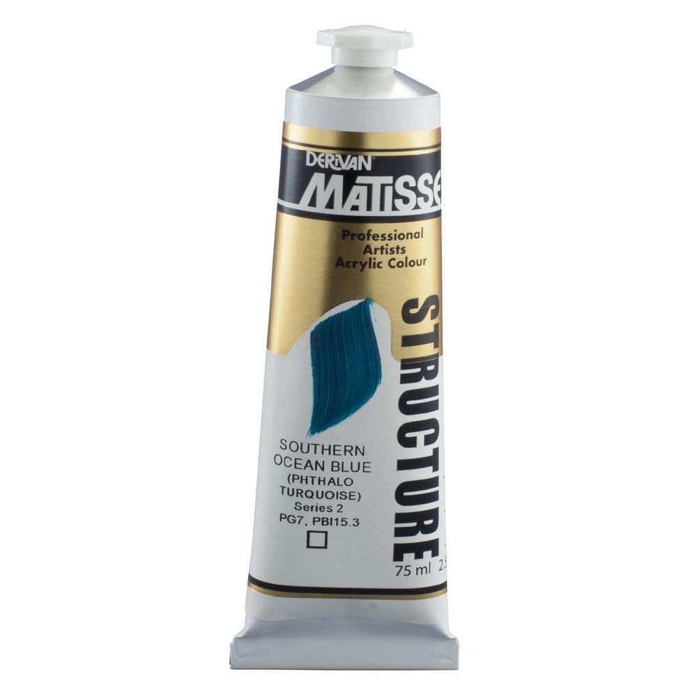 Derivan Structure Paint 75mL Southern Ocean Blue S2