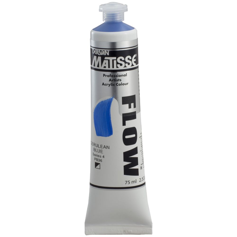 Derivan Flow Paint 75mL Cerulean Blue S4