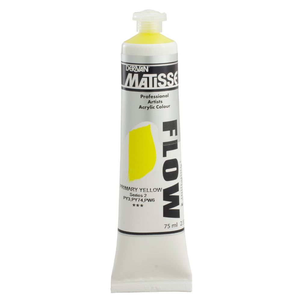 Derivan Flow Paint 75mL Primary Yellow S2