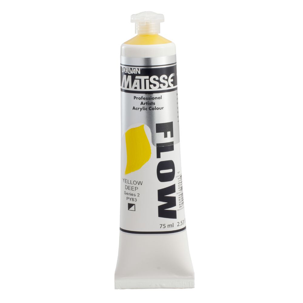 Derivan Flow Paint 75mL Yellow Deep S2