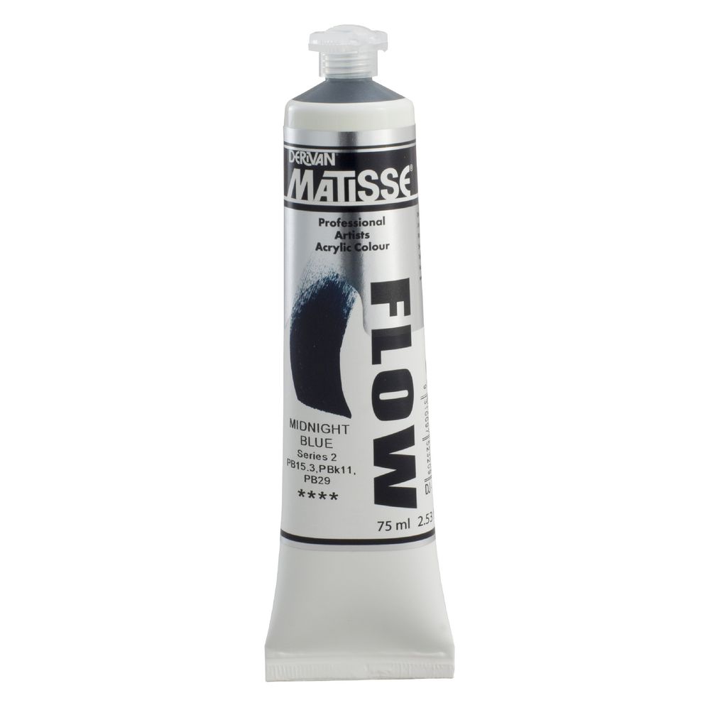 Derivan Flow Paint 75mL Midnight Blue S2