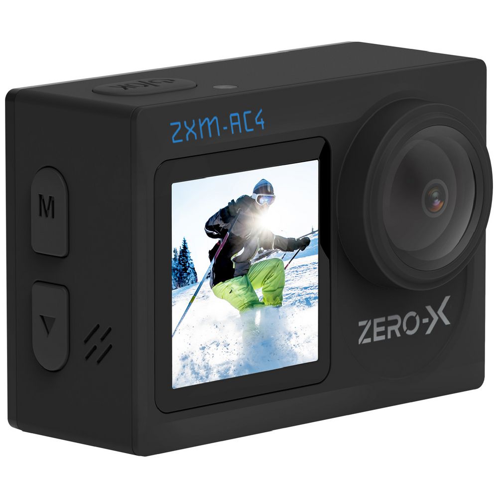 CAMERA MART Zero-X ZXM-AC4 Dual Screen WiFi Action Camera | Officeworks