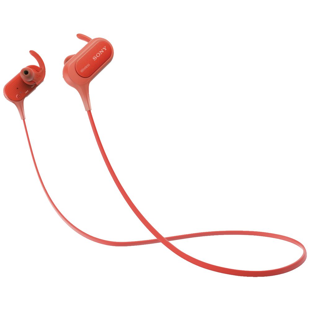 Sony Extra Bass Bluetooth Earphones Red