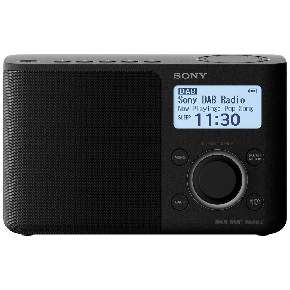 Sony DAB Portable Digital Clock Radio Black