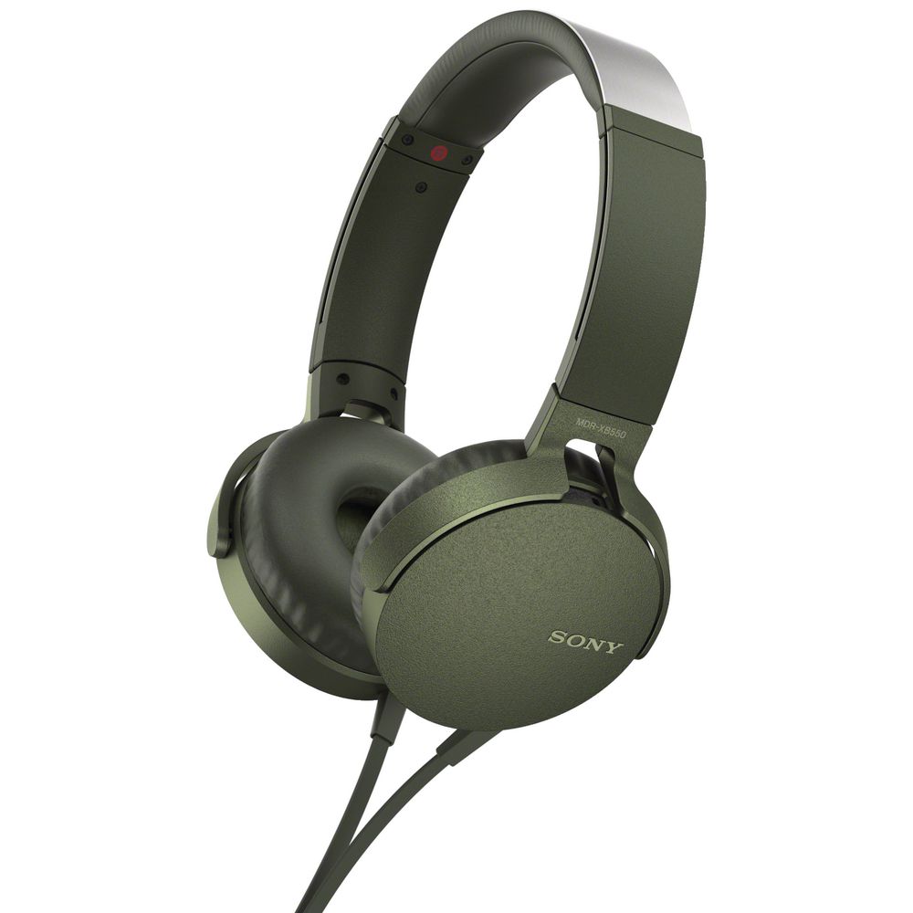 Sony Extra Bass Headphones Green