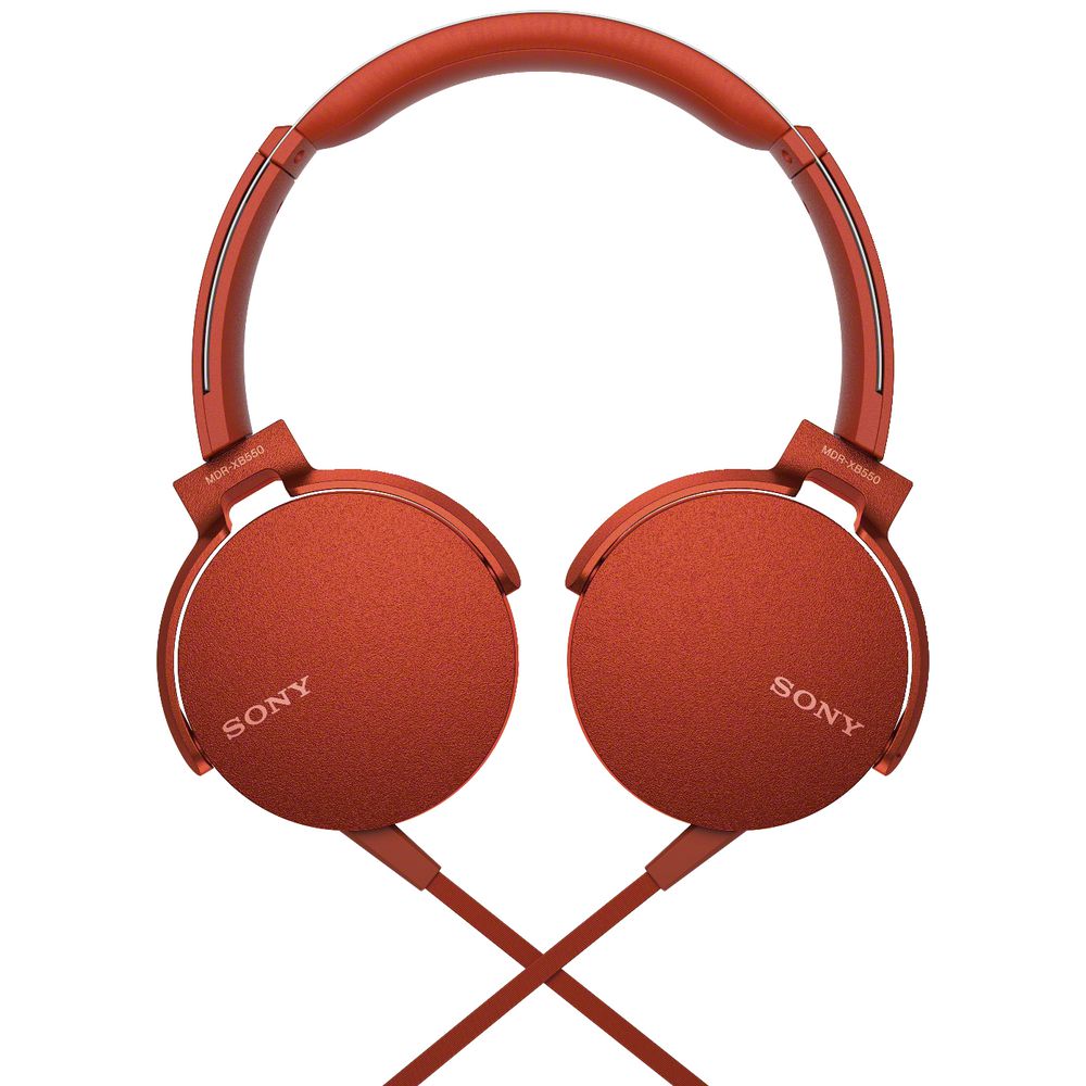 Sony Extra Bass Headset Red