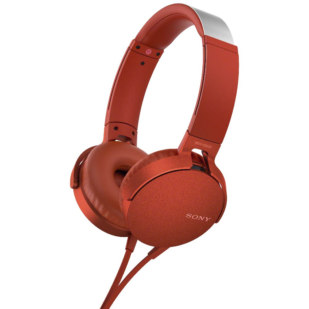 Sony Extra Bass Headset Red