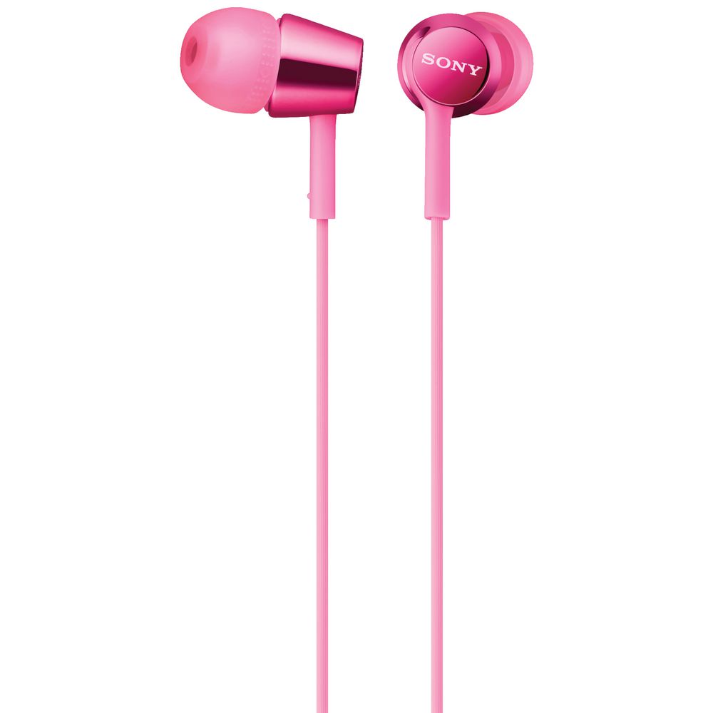 Sony Earphones with Remote Pink