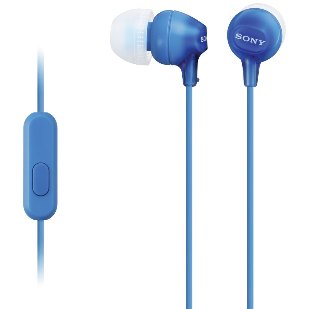 Sony Earphones with Smartphone Control Blue