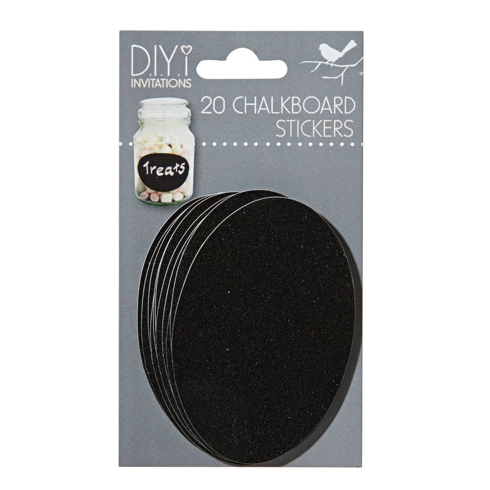 DIYi Chalkboard Stickers 20 Pack | Officeworks