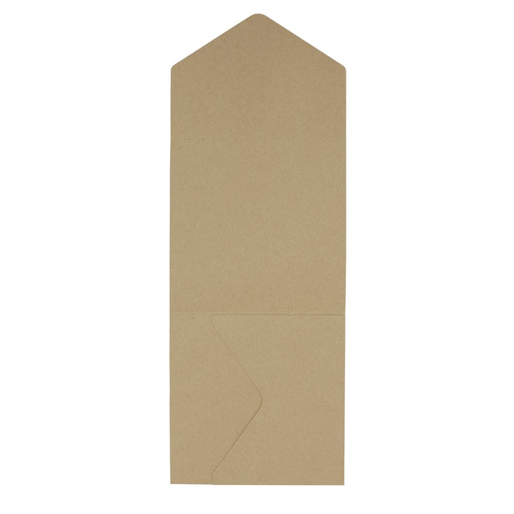 DIYi Deluxe Square Folded Pocket Envelope 150mm Kraft 5 Pack